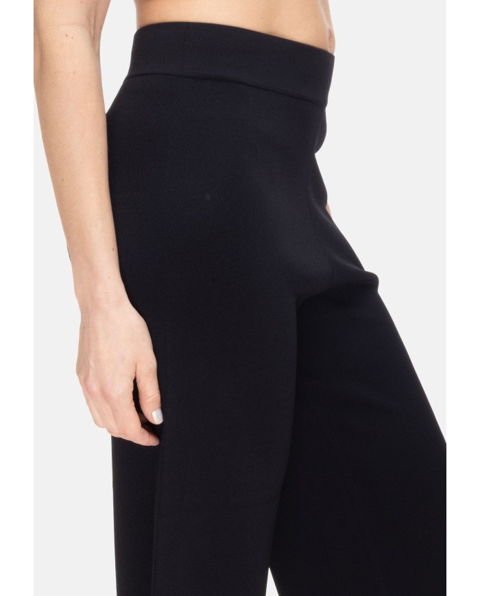ALPHA STUDIO Pantaloni donna cropped neri