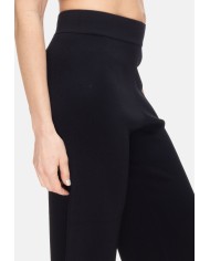 ALPHA STUDIO Pantaloni donna cropped neri