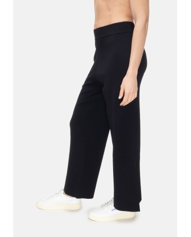 ALPHA STUDIO Pantaloni donna cropped neri