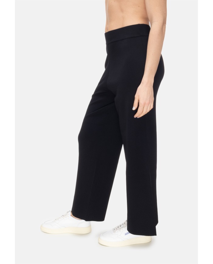 ALPHA STUDIO Pantaloni donna cropped neri
