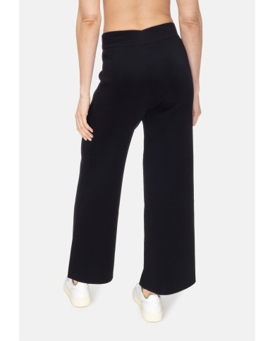 ALPHA STUDIO Pantaloni donna cropped neri