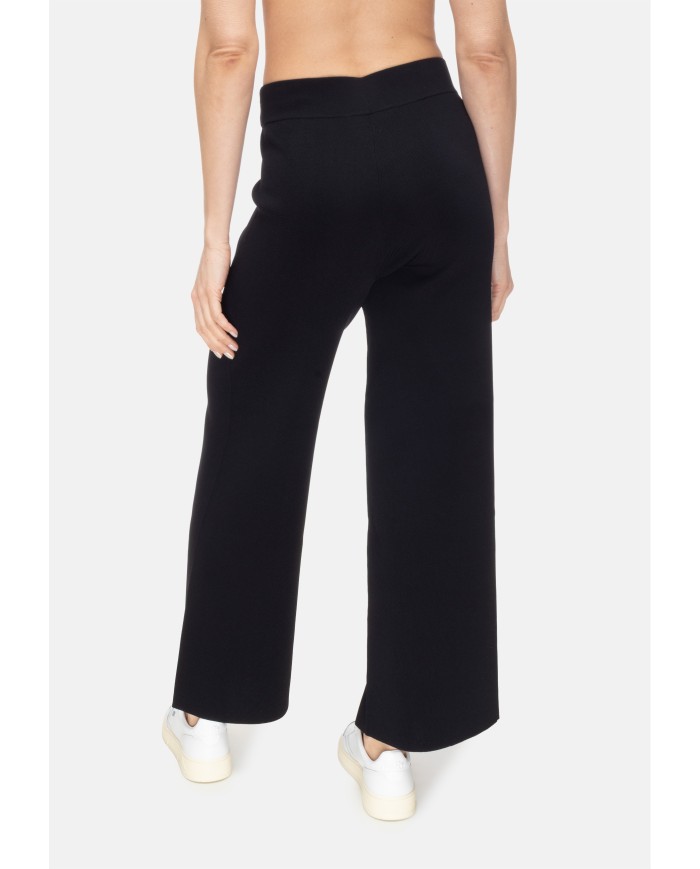 ALPHA STUDIO Pantaloni donna cropped neri