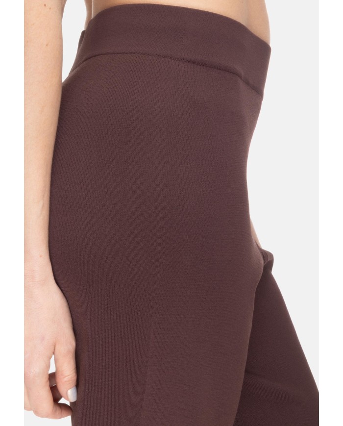 ALPHA STUDIO Pantaloni donna cropped marrone