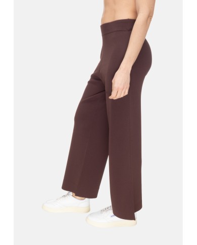 ALPHA STUDIO Pantaloni donna cropped marrone