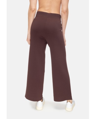 ALPHA STUDIO Pantaloni donna cropped marrone