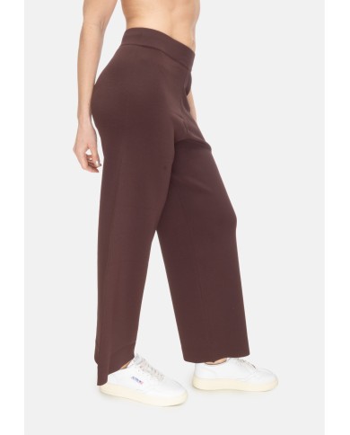 ALPHA STUDIO Pantaloni donna cropped marrone