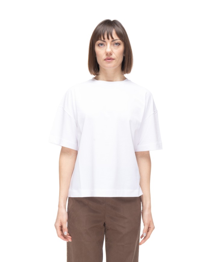 ALPHA STUDIO T-shirt donna girocollo bianca