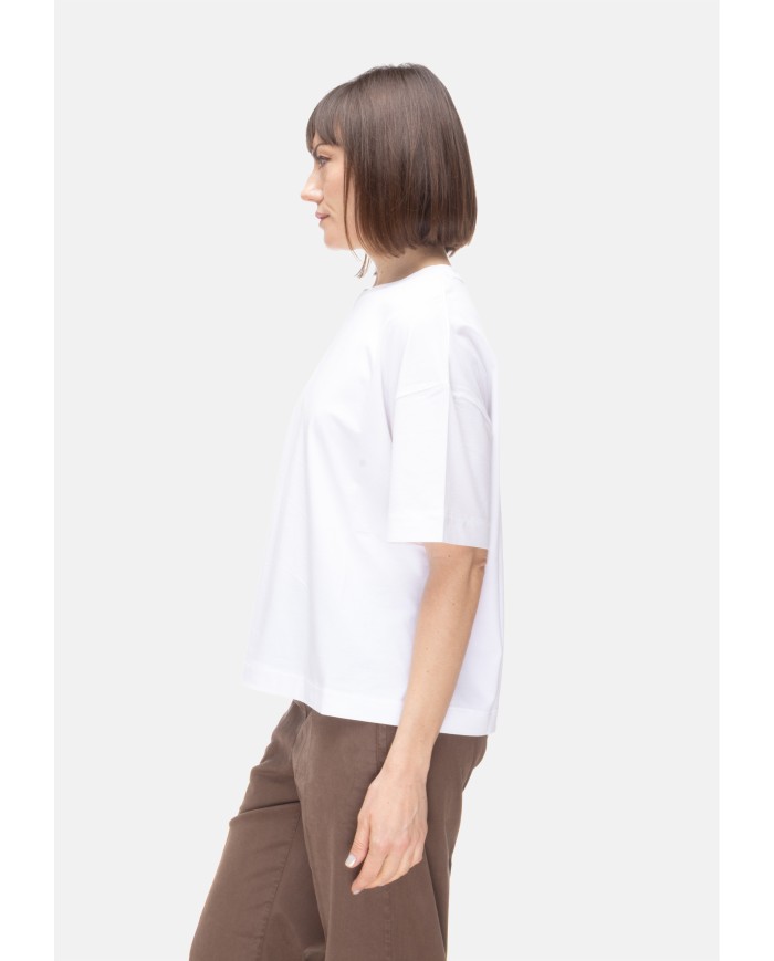 ALPHA STUDIO T-shirt donna girocollo bianca