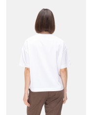 ALPHA STUDIO T-shirt donna girocollo bianca