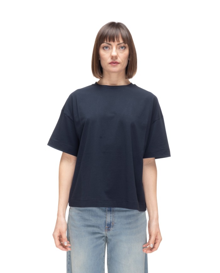 ALPHA STUDIO T-shirt donna girocollo blu
