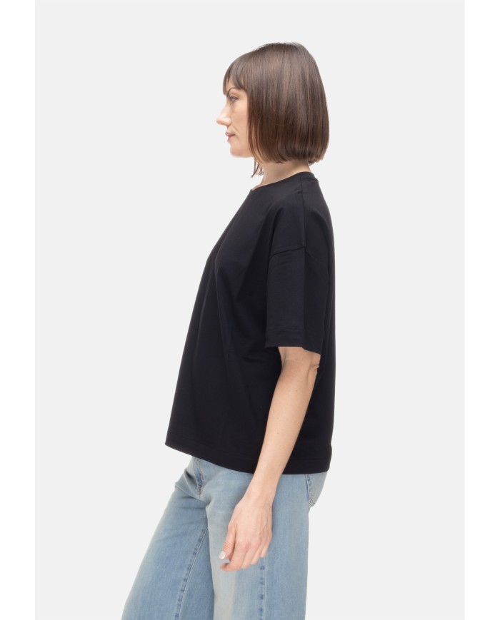 ALPHA STUDIO T-shirt donna girocollo Nera
