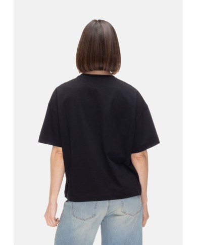 ALPHA STUDIO T-shirt donna girocollo Nera