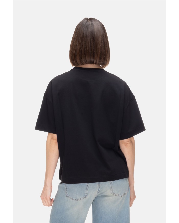 ALPHA STUDIO T-shirt donna girocollo Nera