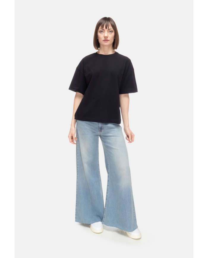 ALPHA STUDIO T-shirt donna girocollo Nera