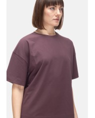 ALPHA STUDIO T-shirt donna girocollo marrone