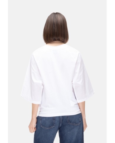ALPHA STUDIO T-shirt kimono donna bianca