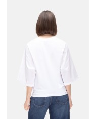 ALPHA STUDIO T-shirt kimono donna bianca