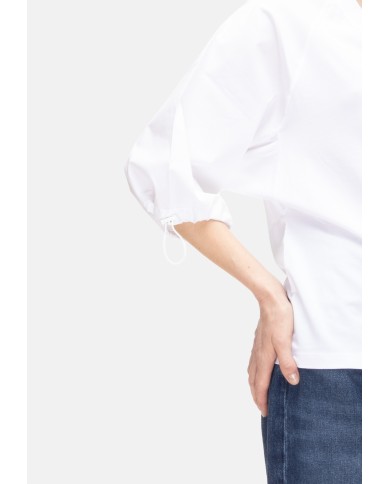 ALPHA STUDIO T-shirt kimono donna bianca