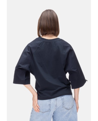 ALPHA STUDIO T-shirt kimono donna blu
