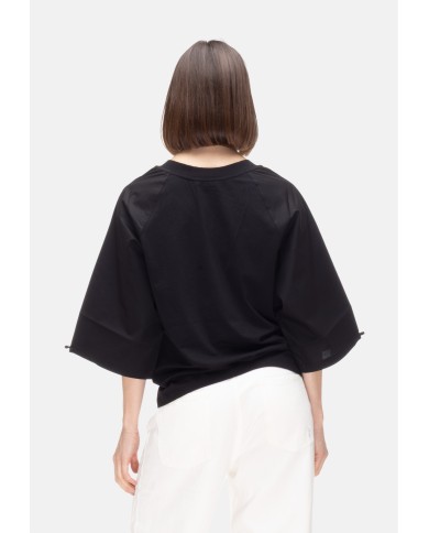 ALPHA STUDIO T-shirt kimono donna Nera