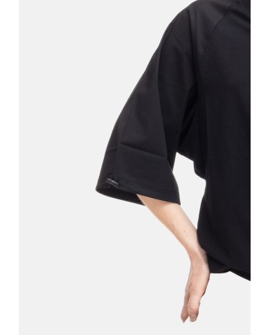 ALPHA STUDIO T-shirt kimono donna Nera