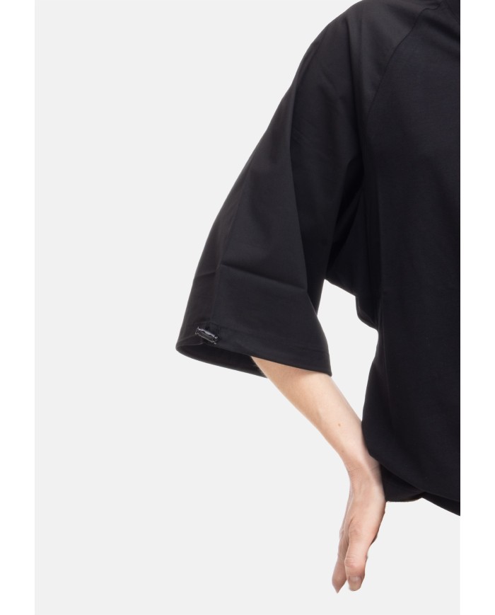 ALPHA STUDIO T-shirt kimono donna Nera