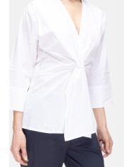 ALPHA STUDIO Blusa donna scollo V bianca