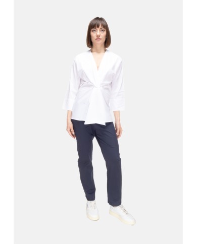 ALPHA STUDIO Blusa donna scollo V bianca