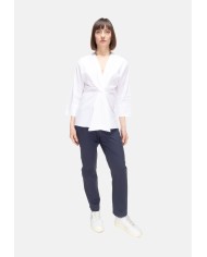 ALPHA STUDIO Blusa donna scollo V bianca