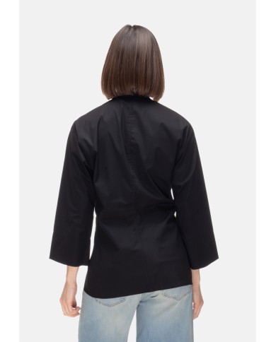 ALPHA STUDIO Camicia donna scollo V Nera