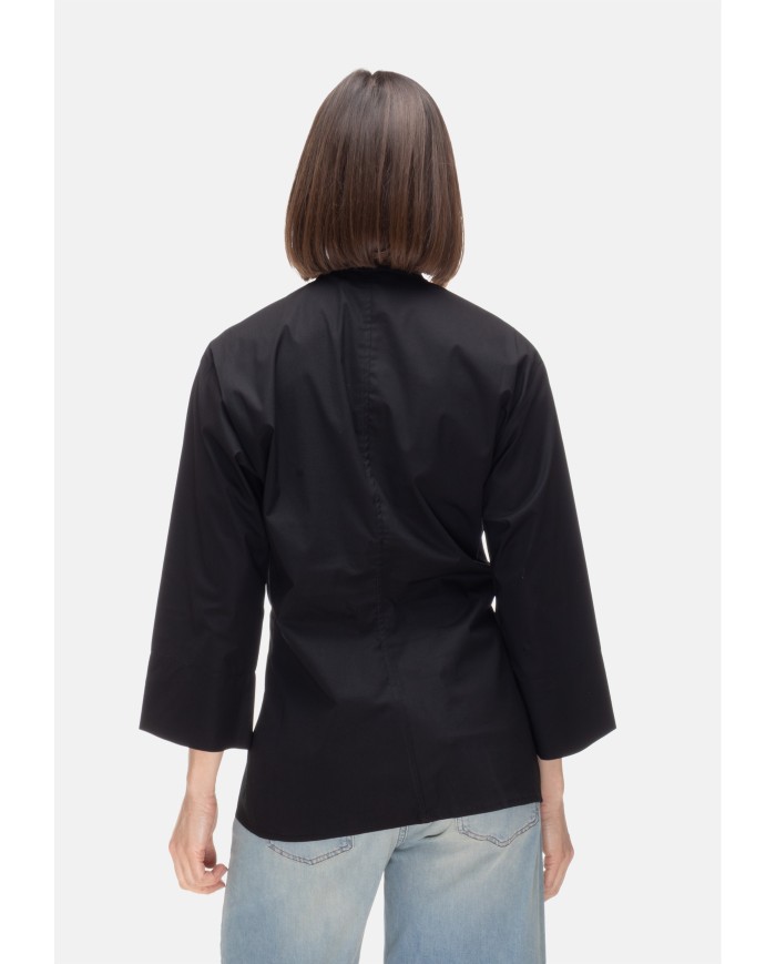ALPHA STUDIO Camicia donna scollo V Nera