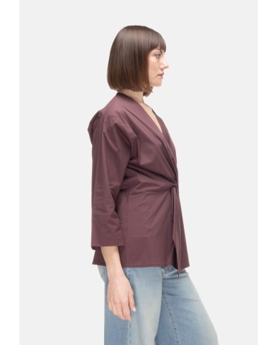 ALPHA STUDIO Blusa donna scollo V Cioccolato