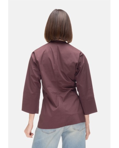 ALPHA STUDIO Blusa donna scollo V Cioccolato