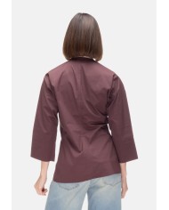 ALPHA STUDIO Blusa donna scollo V Cioccolato