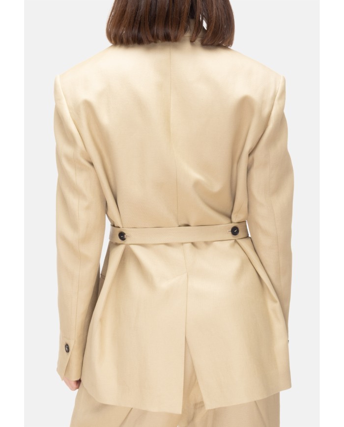 TELA Giacca doppiopetto donna Beige