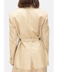 TELA Giacca doppiopetto donna Beige