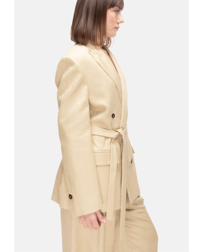 TELA Giacca doppiopetto donna Beige
