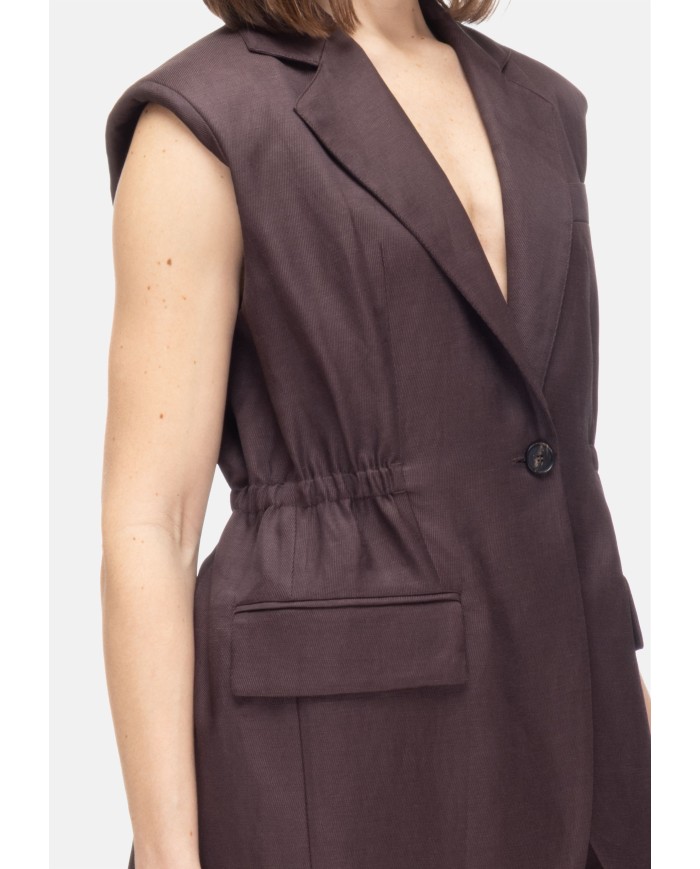TELA Gilet donna Prugna