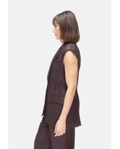 TELA Gilet donna Prugna