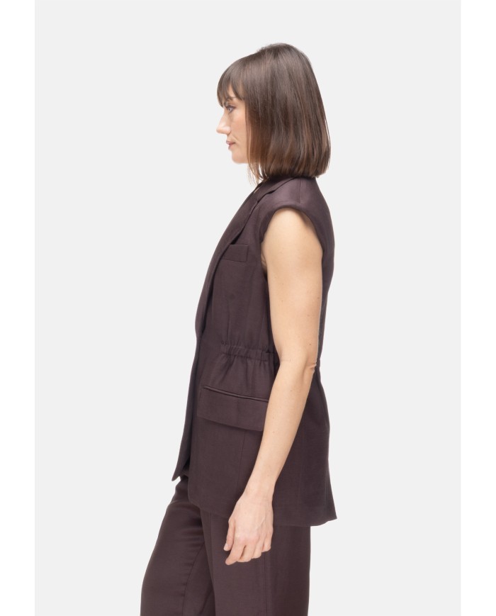 TELA Gilet donna Prugna