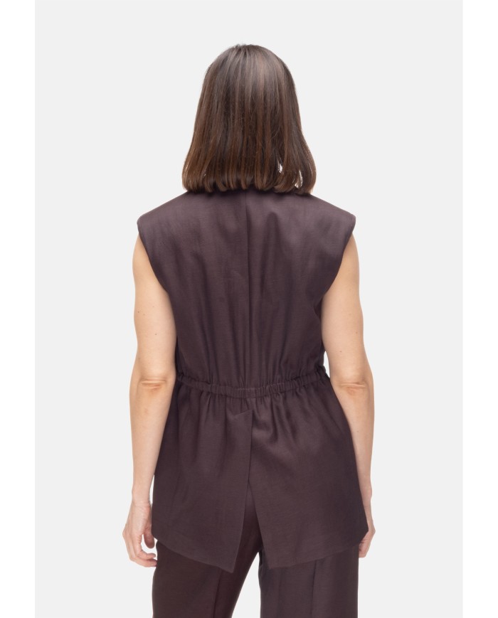 TELA Gilet donna Prugna