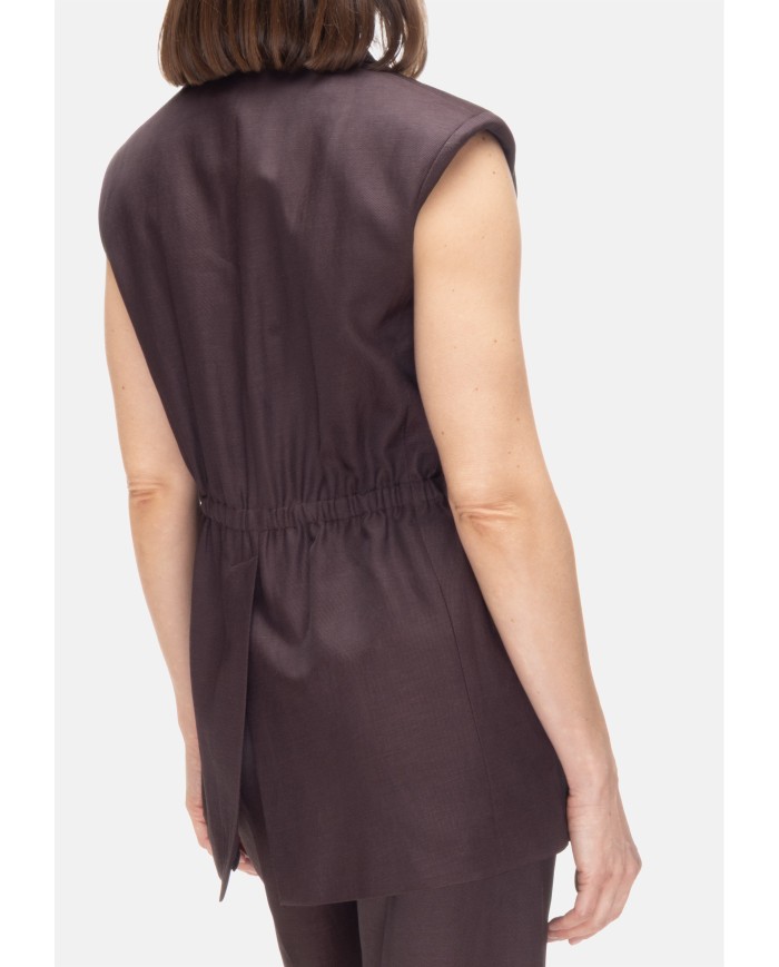 TELA Gilet donna Prugna