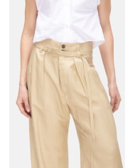 TELA Pantaloni donna con pinces Beige