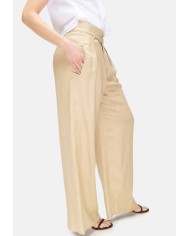 TELA Pantaloni donna con pinces Beige