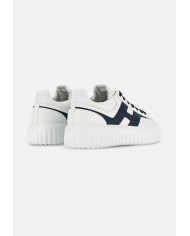 HOGAN Sneakers uomo H Stripes bianca blu