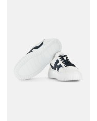 HOGAN Sneakers uomo H Stripes bianca blu