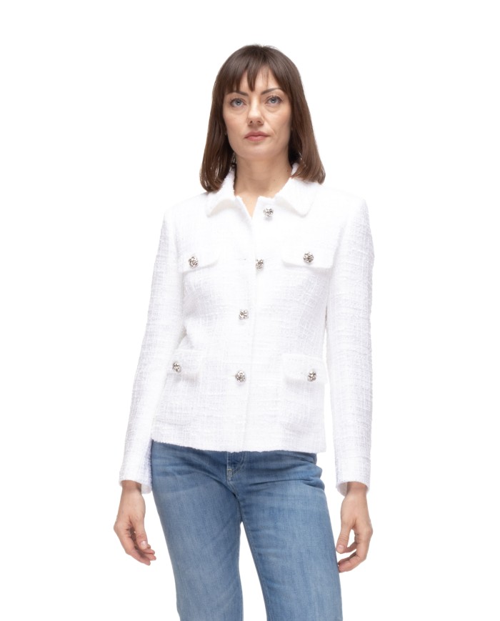 TAGLIATORE Giacca corta donna bianca