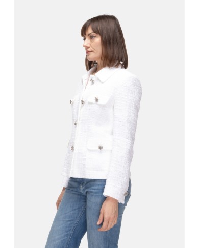 TAGLIATORE Giacca corta donna bianca