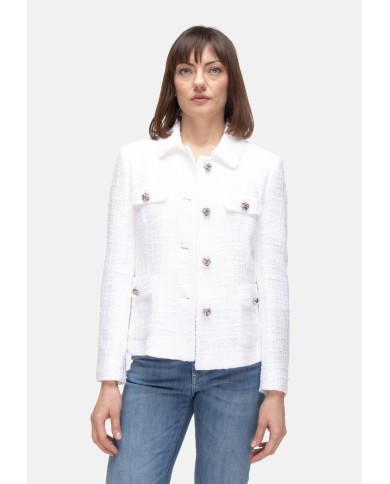 TAGLIATORE Giacca corta donna bianca