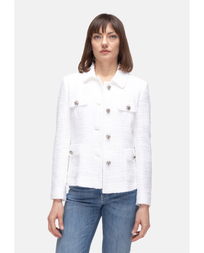 TAGLIATORE Giacca corta donna bianca
